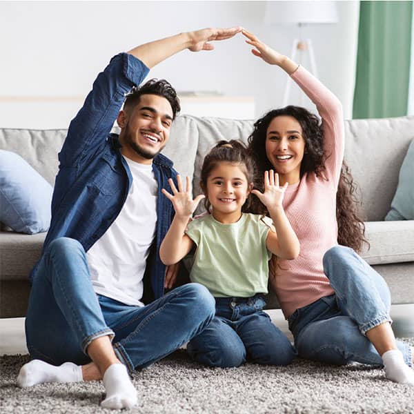 Family moving into new home